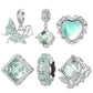 925 Sterling Silver Natural Butterfly Pendant For Diy Bracelet Style - Butterfly
