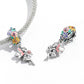 925 Sterling Silver Flower Elf Pendant For Bracelet Or Necklace