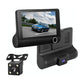Hd 1080P Car Dvr With 3-In-1 Function And Wide Angle Night Vision - 4 Inch