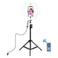 10.2 Rgbw Led Ring Light Kit With 1.1M Tripod Remote Ball Head And Phone Clamp