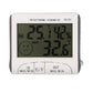 Digital Thermometer Hygrometer with External Sensor - White