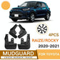 For Toyota Raize / Daihatsu Rocky 2020-2021 4Pcs / Set Car Auto Soft Plastic Splash Flaps Fender Guard