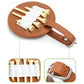 Double-Sided Leather Golf Spike Insert Bag - Outdoor Waist Hanging Storage - Single-Sided Brown