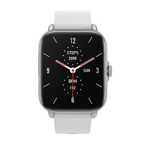 Smart Bluetooth Watch With Heart Rate Monitor Silver Gray
