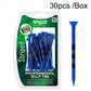 30-pack Golf Ball Tees with Limit Scale Line - Green 83mm - Qt028-Blue