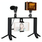 4-In-1 Vlogging Kit With Led Light Microphone Tripod And Stabilizer
