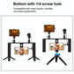 4-In-1 Vlogging Kit With Led Light Microphone Tripod And Stabilizer