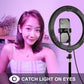 10.2 Rgbw Led Ring Light Kit with 1.1m Tripod & Phone Clamp