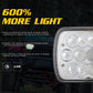 7 Inch 5X7 H4 15W Dc 9 - 30V 1500Lm Ip67 Car Truck Off - Road Vehicle Led Work Lights / Headlight With 15Leds Lamps