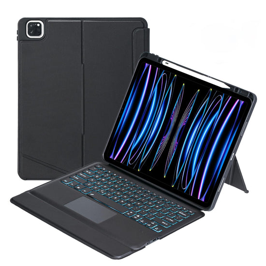 12.9 Ipad Pro Touch Backlight Bluetooth Keyboard Leather Case - Split Type 2022 / 2021 / 2020 / 2018