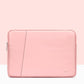 Double-Layer Leather Laptop Bag - Pink - Fits 13 / 13.3 / 14 Inch
