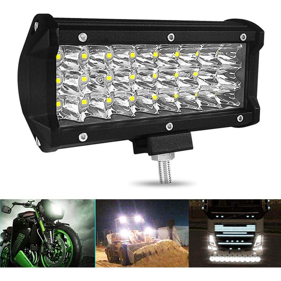 7 Inch 18W 1800Lm 3 Row Led Strip Light Working Refit Off - Road Vehicle Lamp Roof Strip Light