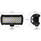 7 Inch 18W 1800Lm 3 Row Led Strip Light Working Refit Off - Road Vehicle Lamp Roof Strip Light