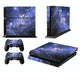 Starry Sky Design Protective Sticker For Sony Ps4 - Fashion Colour
