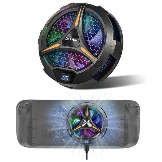 Steam Deck Oled Game Console With Digital Display And Metal Heat Sink