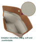 13.3 Inch Laptop Sleeve & Power Bag - Litchi Pattern Pu Leather Dark Brown