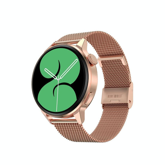 1.36 Inch Hd Screen Nfc Smart Call Watch Gold Steel