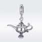 925 Sterling Silver Beaded Magic Lamp Bracelet Charm