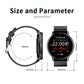 Heart Rate / Blood Oxygen / Blood Pressure Monitoring Bluetooth Smart Calling Watch - Mesh Black
