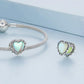 925 Sterling Silver Fresh Natural Heart Pendant For Diy Bracelet Style - Heart-Shaped
