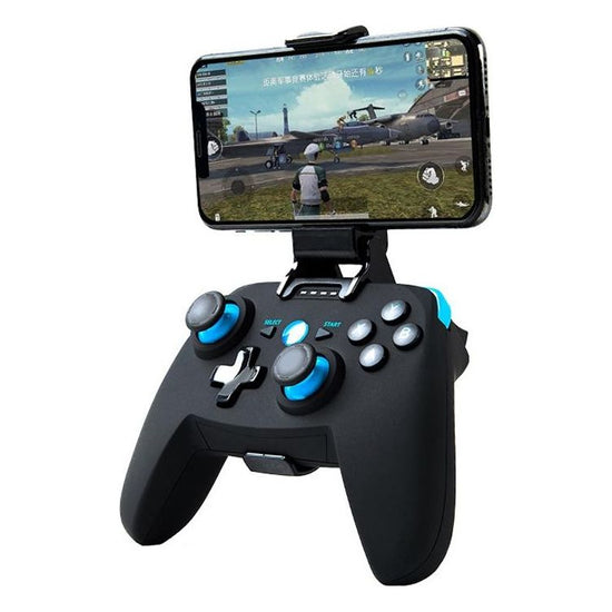 Wireless Game Controller for Android / Ios / Pc / Ps3 with Bluetooth 4.0 & Bracket - Blue