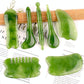 Facial Massage Stick For Beauty Salon Green Resin Scraping Sheet