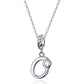 925 Sterling Silver Personalized Letter Pendant For Diy Bracelets & Necklaces Style - O