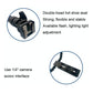 Adjustable Dual Arm Flash Bracket Mount For Hot Shoe