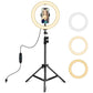 10.2 Led Ring Light With 1.1M Tripod For Vlogging And Live Streaming
