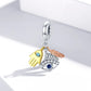 925 Sterling Silver Feather Pendant For Diy Bracelets & Necklaces
