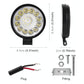 Car Round Work Light With 21Leds Smd - 2835 Lamp Beads