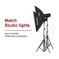 Professional Metal Lighting Stand For Studio Flash - 2.2M Height