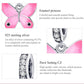 925 Sterling Silver Butterfly Pendant For Diy Bracelets & Necklaces