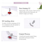 925 Sterling Silver Red Love Planet Pendant For Diy Bracelets