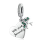 925 Sterling Silver Heart Tree Pendant For Bracelet Or Necklace