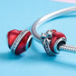925 Sterling Silver Diy Love Beads For Valentine&