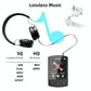 1.8 Inch Color Screen Mp3 / Mp4 Bluetooth Walkman With Back Clip - 128Gb