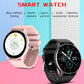 Heart Rate / Blood Oxygen / Blood Pressure Monitoring Bluetooth Smart Calling Watch - Mesh Pink
