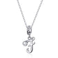925 Sterling Silver Personalized Letter Pendant For Diy Bracelets And Necklaces Style - F