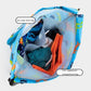 Blue Waterproof Drawstring Beach Bag L Size For Kids Wet & Dry Separation Shoulder Strap - Blue L