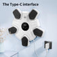 Bluetooth Music Boxing Machine - 4 Modes 9 Speeds Colourful Lights - With Adult Gloves Black
