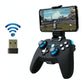 Wireless Game Controller for Android / Ios / Pc / Ps3 with Bluetooth & 2.4ghz Includes Handle Bracket and Receiver - Blue