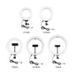 Live Broadcast Dual Phone Bracket with 1.1m Tripod & 6.2 Inch Led Ring Light Kit
