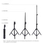 Live Broadcast Dual Phone Bracket with 1.1m Tripod & 6.2 Inch Led Ring Light Kit