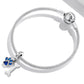 925 Sterling Silver Dog Paw Bone Pendant For Bracelet Or Necklace