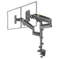 Full Motion Dual Arm Clamp For 22-32 Inch Lcd Tv Monitor Desk Holder With Gas Spring