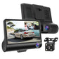 Full Hd 1080p 3-channel Car Dvr with 4 Ips Screen 5mp Camera and 170 Degree Wide Angle