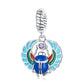925 Sterling Silver Scarab Pendant For Bracelets & Necklaces