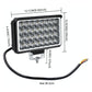 Cs - 1242A1 Car 4 Inch Square 32Leds Highlight Work Light Modified Front Bumper Lamp Spotlight