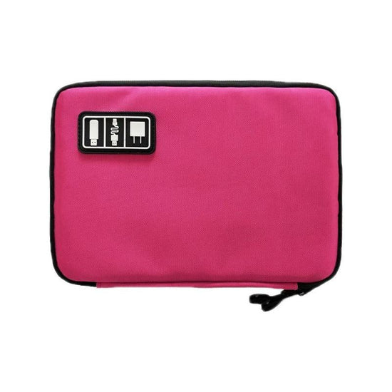 Portable Multifunctional U Disk Storage Bag For Mobile Phone Accessories - Red